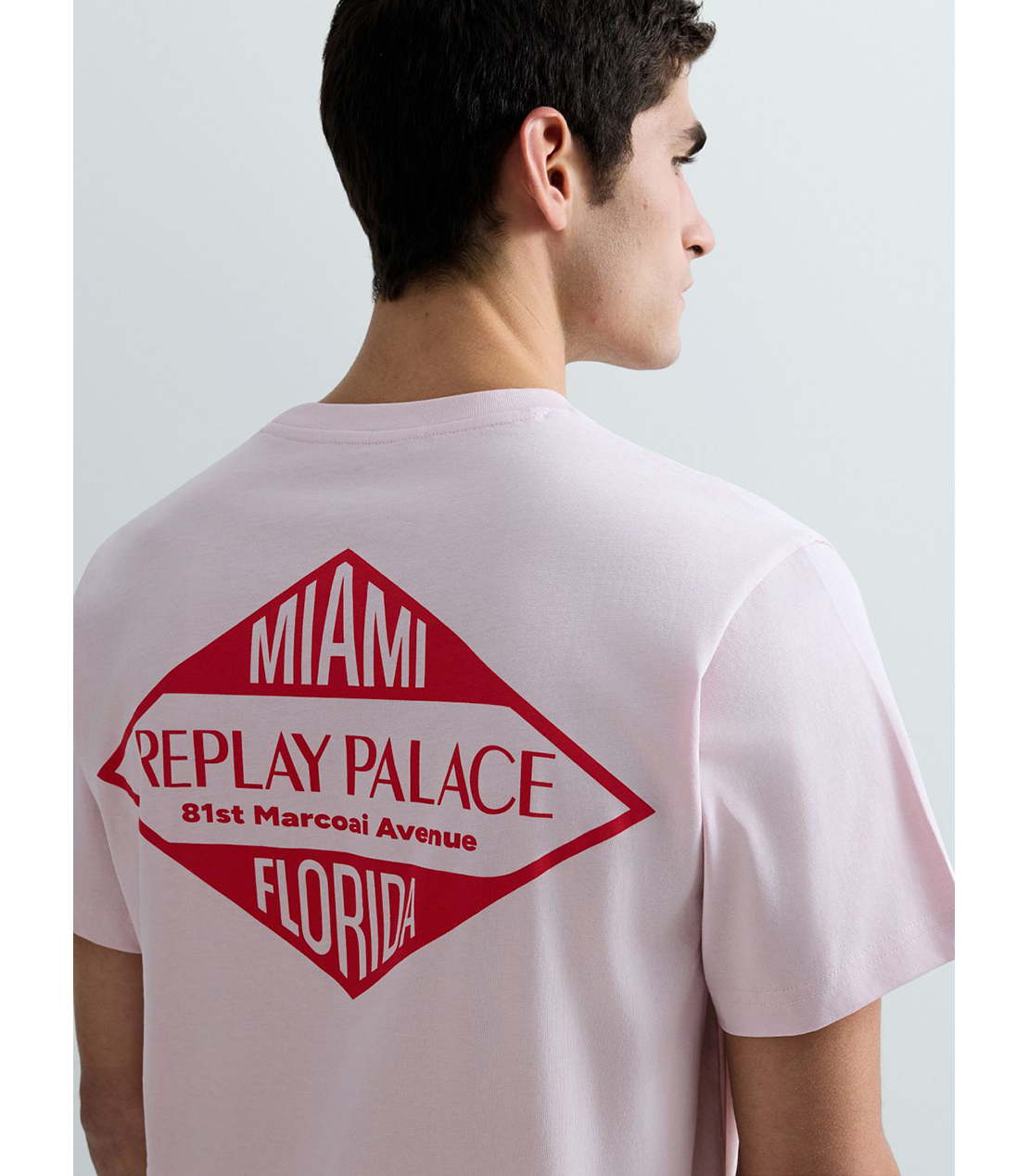 ベーシックジャージーMIAMIプリント Tシャツ 詳細画像 ペールピンク 5